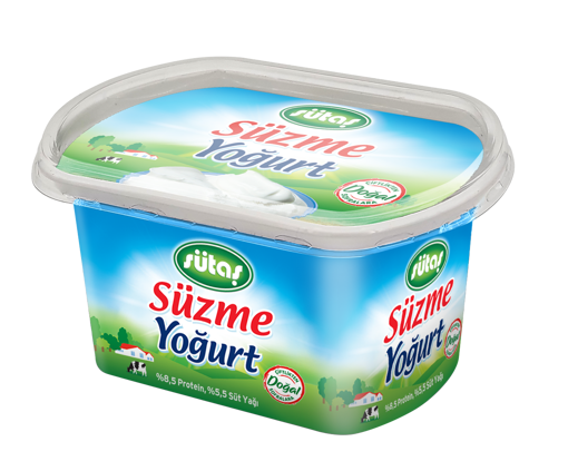 Sütaş Doğal Süzme Yoğurt 375 gr nin resmi
