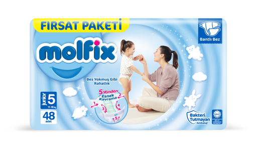 Molfix 5 Numara Junior 48'li Bebek Bezi nin resmi