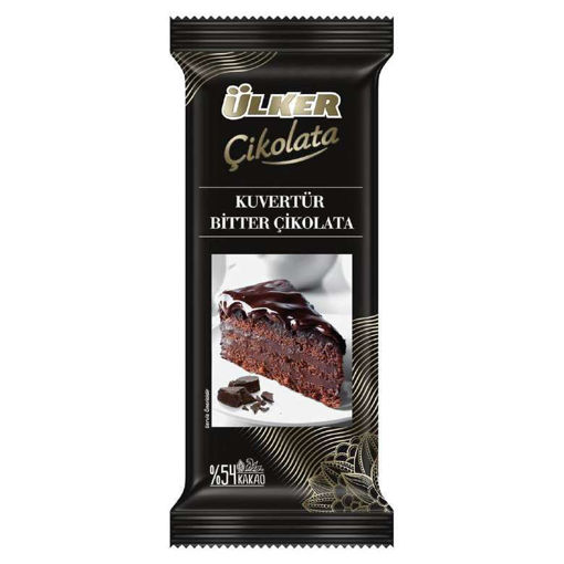 Ülker Küverter %54 Bitter Çikolata 200 gr nin resmi