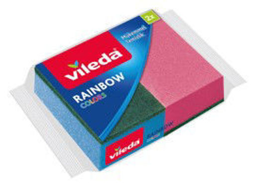 Vileda Rainbow Sünger Bezi 2li nin resmi