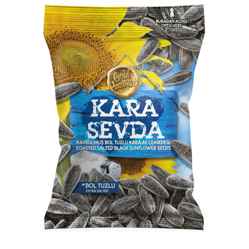 Kara Sevda Bol Tuzlu Siyah Ayçekirdeği 150 gr nin resmi