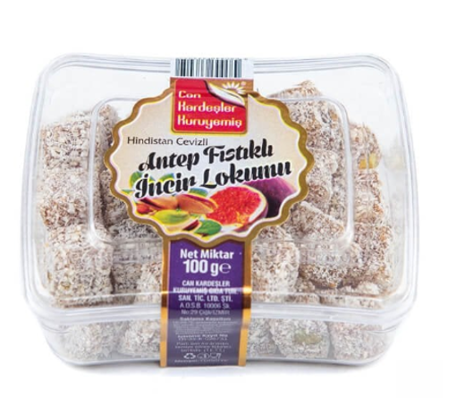Can Kardeşler Antep Fıstık&İncirli Lokum 100 Gr nin resmi