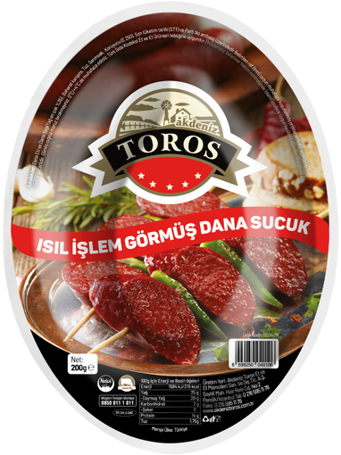 Akdeniz Toros Dana kangal Sucuk (Acısız) 200 Gr nin resmi