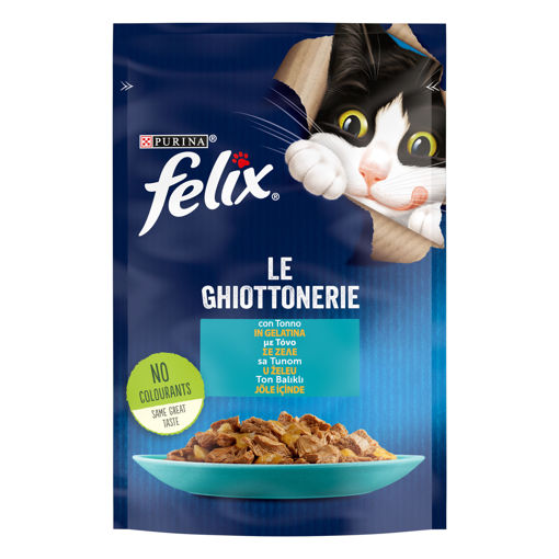 Felix Tonlu Yaş Kedi Maması 85 Gr nin resmi