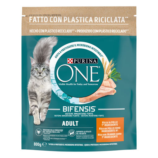 One Tavuk Etli Yetişkin Kedi Maması 800 Gr nin resmi