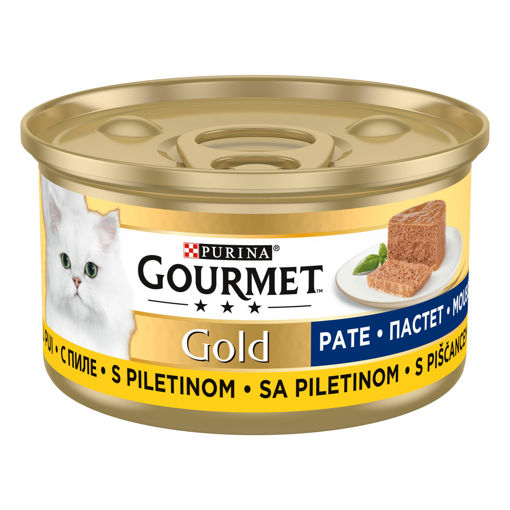 Gourmet Gold Kıyılmış Tavuk Etli Yaş Kedi Maması 85 Gr nin resmi