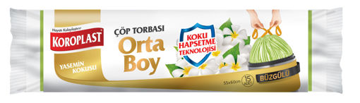 Koroplast Yasemin Kokulu Orta Boy Çöp Torbası 15 Adet nin resmi