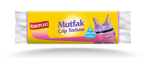 Koroplast Kulplu Mutfak Çöp Torbası 15 Adet nin resmi