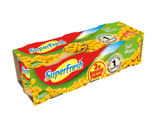 Superfresh Mısır 3'lü 600 Gr nin resmi