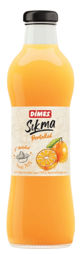 Dimes Sıkma Portakal Suyu 0.7L nin resmi