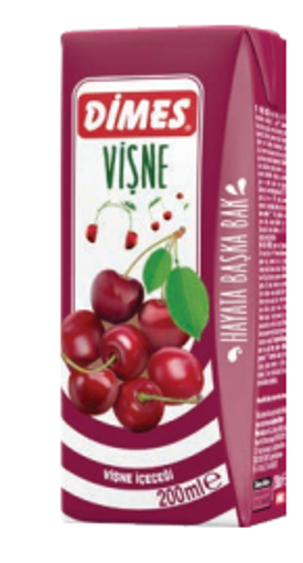 Dimes Vişne İçeceği Leaf Meyve Suyu 0.2L nin resmi
