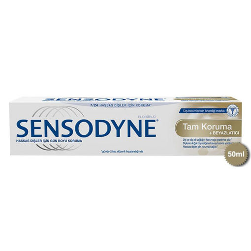 Sensodyne Tam Koruma ve Beyazlatıcı Diş Macunu 50 ML nin resmi
