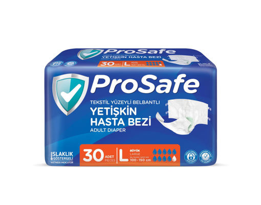 ProSafe Belbantlı Yetişkin Hasta Bezi L Beden 30 Adet nin resmi