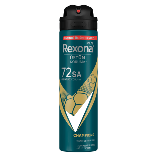 Rexona Men Champions Antiperspirant Erkek Sprey Deodorant 150 ml nin resmi