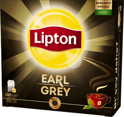 Lipton Earl Grey Bardak Poşet Çay 100'lü nin resmi