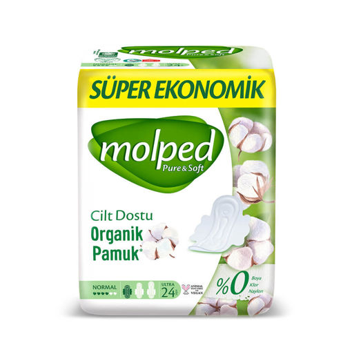 Molped Pure & Soft Normal Hijyenik Ped 24'lü nin resmi