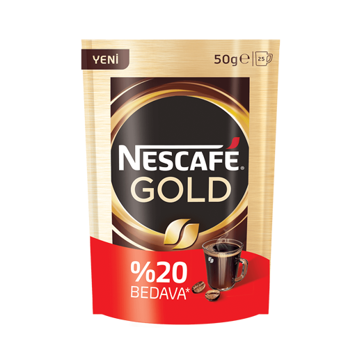 Nescafe Gold 50 Gr %20 Bedava nin resmi