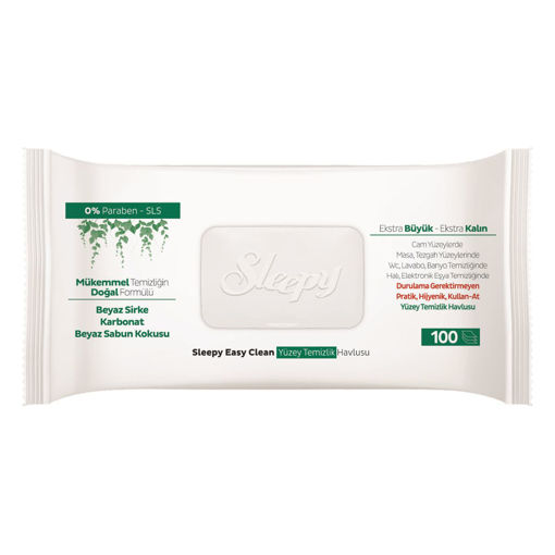 Sleepy Easy Clean Yuzey Temizlik Havlusu 100'lü nin resmi