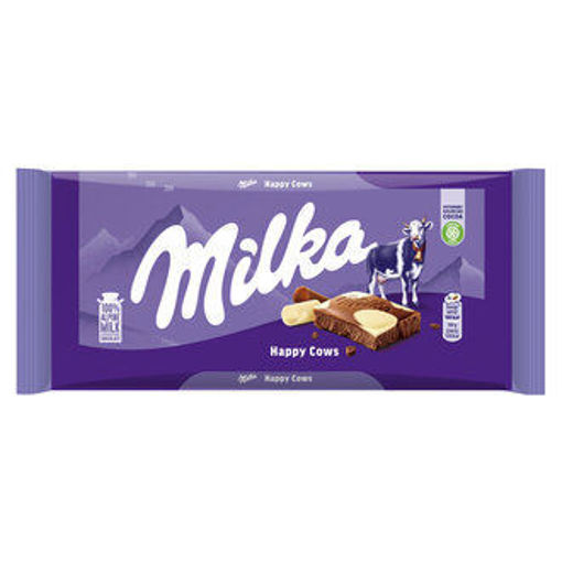 Milka Tablet Happy Cows 90 Gr nin resmi