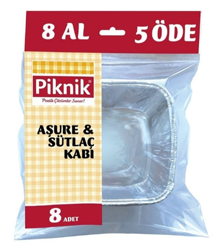 Piknik Alüminyum Aşure Sütlaç Kullan At Kabı nin resmi
