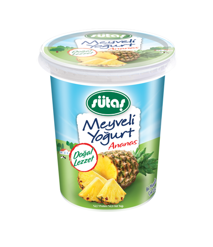 Sütaş Ananaslı Meyveli Yoğurt 500 Gr nin resmi