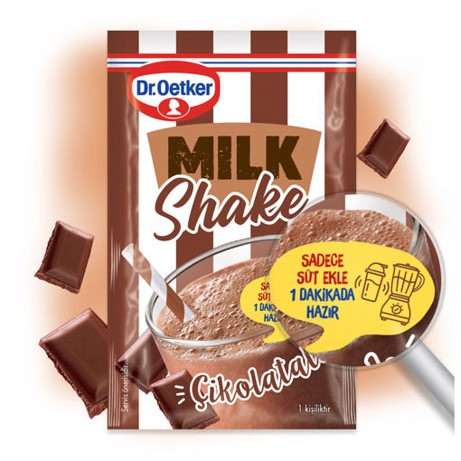 Dr.Oetker Çikolatalı Milkshake Toz İçecek 30 Gr nin resmi