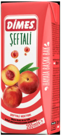 Dimes Şeftali Nektarı Leaf Meyve Suyu 0.2L nin resmi