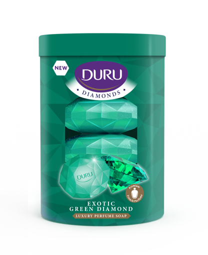 Duru Sabun Diamonds Series 4X90 Gr. Green nin resmi