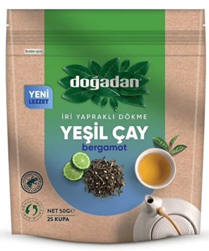Doğadan Bergamotlu Yeşil Çay 50 Gr. nin resmi