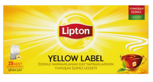 Lipton Yellow Label Bardak Poşet Çay 25'li 50 Gr nin resmi