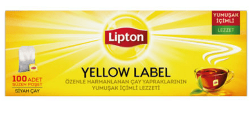 Lipton Yellow Label Bardak Poşet Çay 100'lü 200 Gr nin resmi