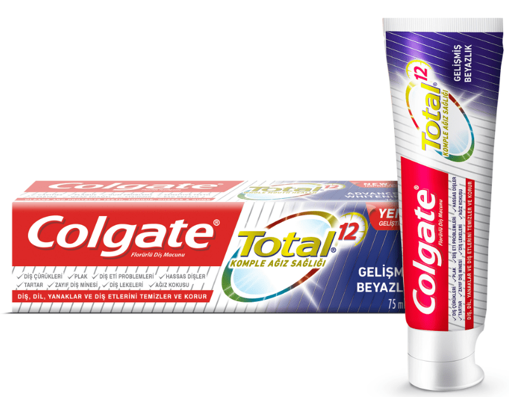 Colgate Total Gelişmiş Beyazlık Diş Macunu 75 Ml nin resmi