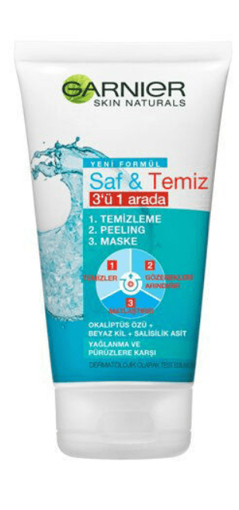 Garnier Saf & Temiz 3'ü 1 Arada Yağlanma Ve Pürüzlere Karşı Temizleme Jeli 150 Ml nin resmi