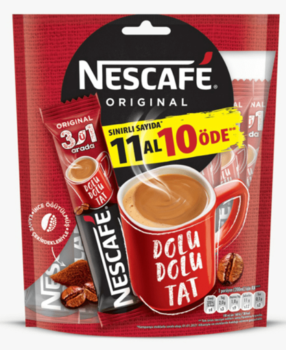 Nescafe 3'Ü 1 Arada 11 Al 10 Öde  nin resmi