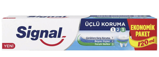 Signal Üçlü Koruma Diş Macunu 120 Ml nin resmi