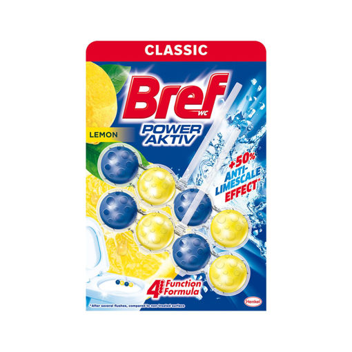 Bref Power Aktıv Limon Kokulu Tuvalet Bloğu 2'li nin resmi