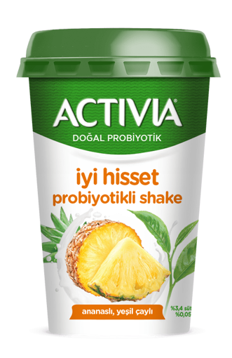 Activia İyi Hisset Probiyotik Shake Ananas Yeşil Çay 200 Ml nin resmi