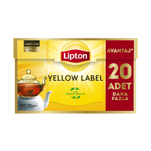 Lipton Yellow Label Demlik Poşet 120'Li nin resmi
