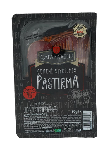 Çapanoğlu Çemeni Sıyrılmış Pastırma nin resmi