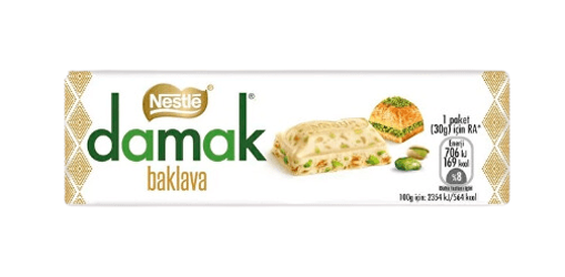 Nestle Damak Baklava Baton Çikolata 30 Gr nin resmi
