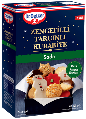 Dr.Oetker Sade Zencefilli Tarçınlı Kurabiye 500 GR nin resmi