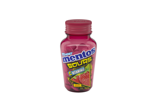 Mentos Sour Mint Strawberry 49 Gr nin resmi