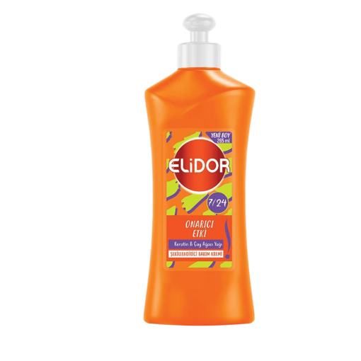 Elidor 7/24 Şekillendirici Saç Bakım Kremi Onarıcı Etki Keratin & Çay Ağacı Yağı 265 Ml nin resmi