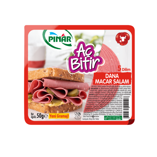 Pınar Macar Salam Aç Bitir Büyük Dilim 50 Gr nin resmi