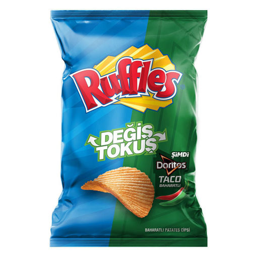 Ruffles Değiş Tokuş Baharatlı Parti Boy 160 Gr nin resmi