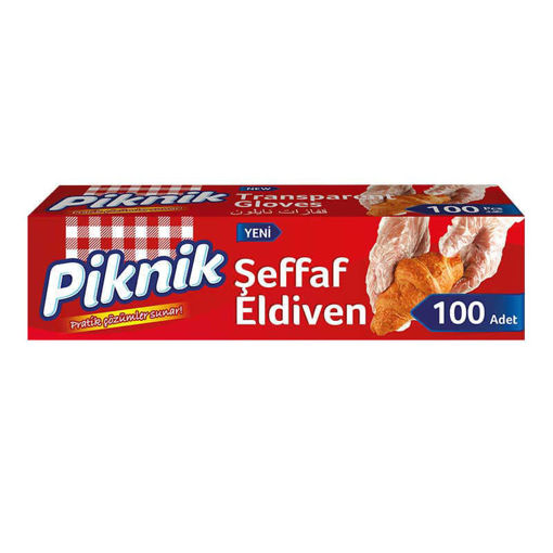 Piknik Şeffaf Eldiven 20 Adet nin resmi