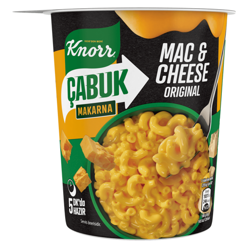 Knorr Mac&Cheese Çabuk Bardak Makarna 65 GR nin resmi