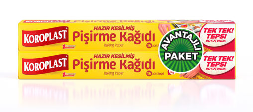 Koroplast Pişirme Kağıdı 16'lı 1 Alana 1 Bedava nin resmi