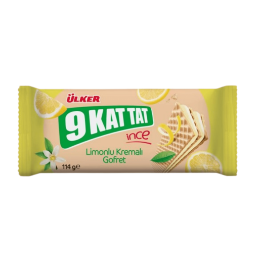 Ülker 9 Kat Tat İnce İnce Limonlu Gofret 114 Gr nin resmi