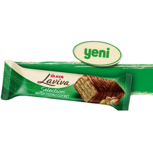 Ülker Laviva Selection Antep Fıstıklı Gofret 45 Gr nin resmi
